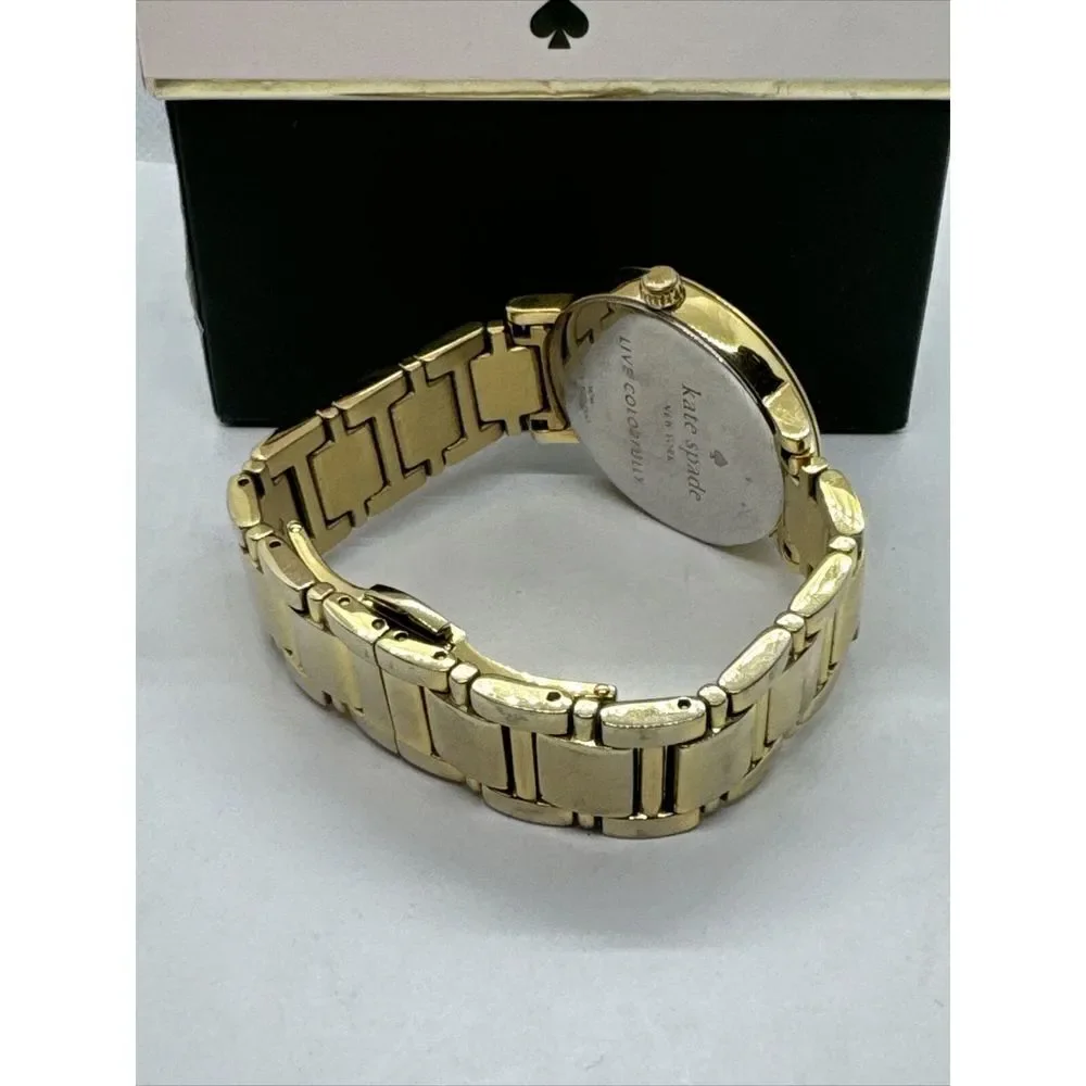 Kate Spade New York 0007 Women's Gold Stainless Steel Analog Dial Watch JNA109